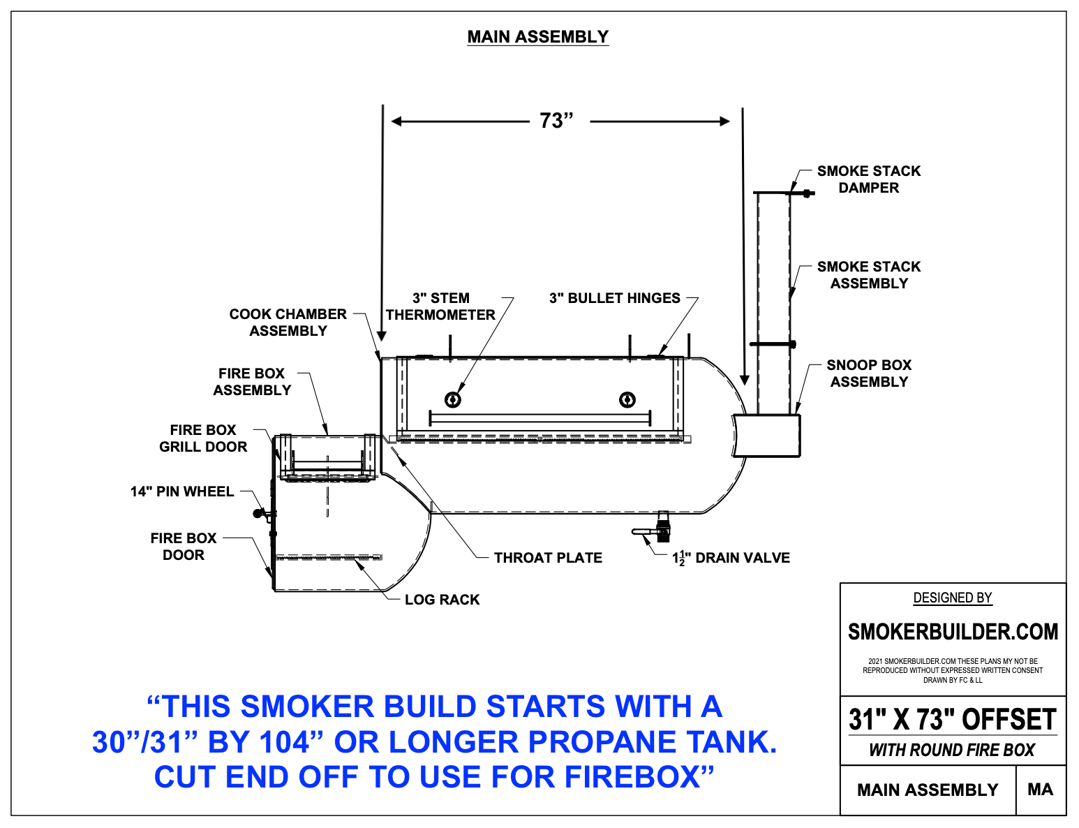 250 gallon propane tank smoker plans online