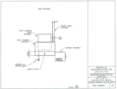 reverse flow smoker blueprint