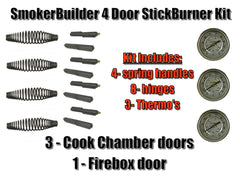 4 Door Stick Burner Smoker Hardware Kit
