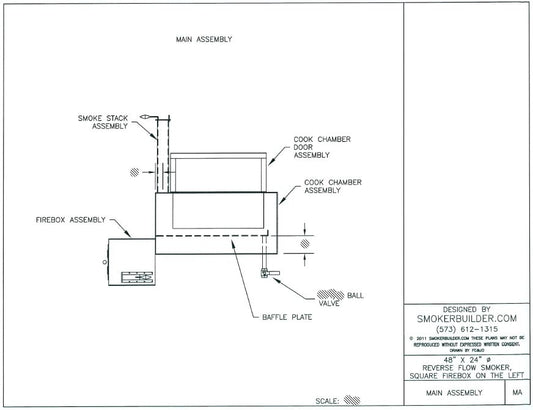 reverse flow smoker blueprint