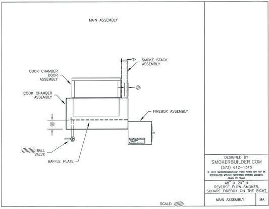 reverse flow smoker blueprint