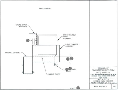 reverse flow smoker blueprint