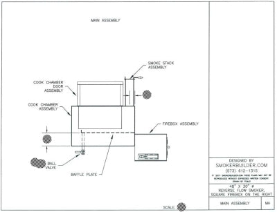 reverse flow smoker blueprint