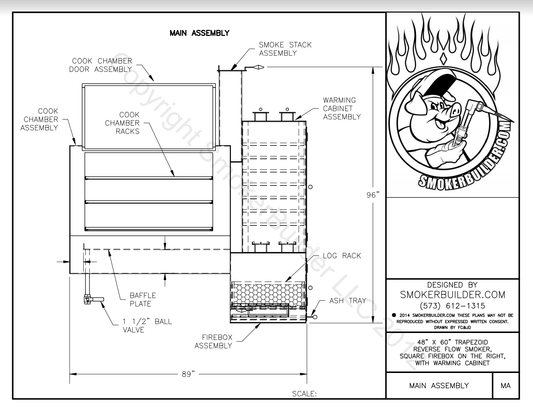 reverse flow smoker blueprint