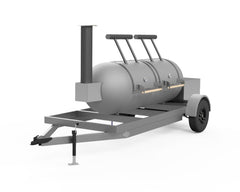 cad image of smoker trailer