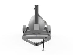 cad image of smoker trailer