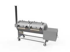 500 Liter 61mm Diameter By 180mm Long - Offset Smoker Grill With Scoop Baffle