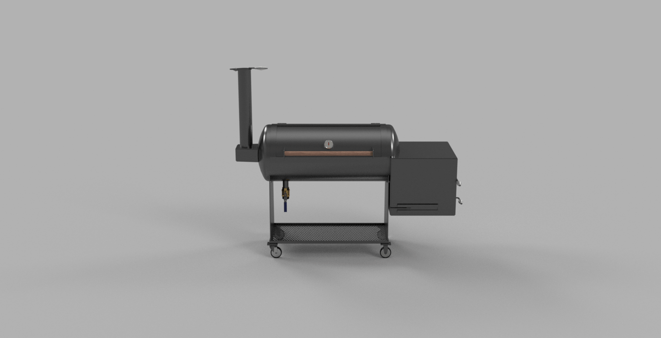 60 Gallon Offset Smoker 20 Inch Diameter By 50 Inch Long Tank With Sc