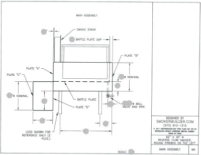 reverse flow smoker blueprint