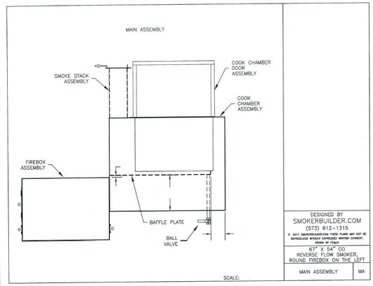 reverse flow smoker blueprint