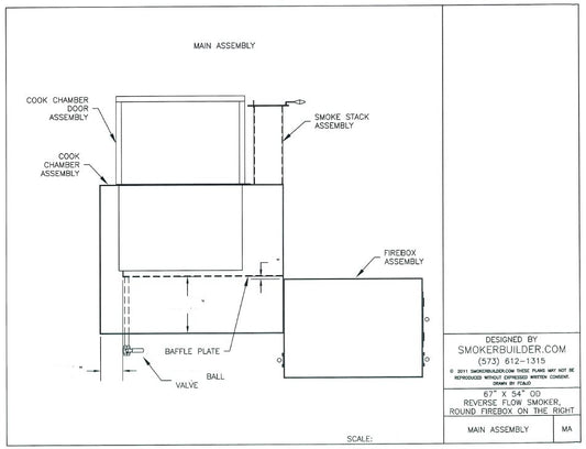 reverse flow smoker blueprint