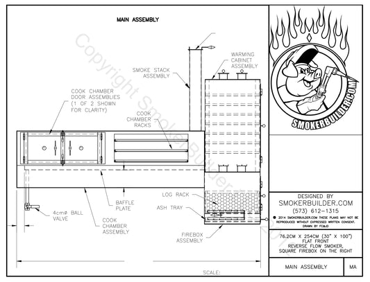 reverse flow smoker blueprint