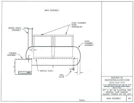 reverse flow smoker blueprint