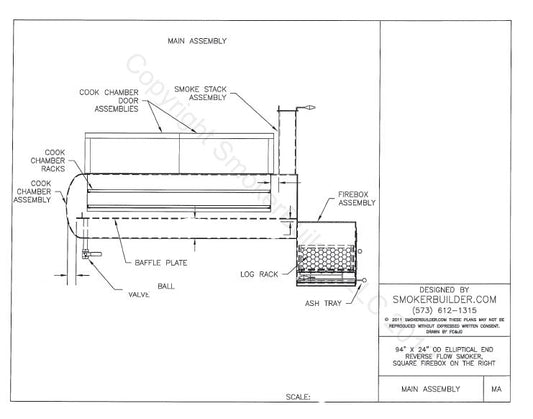 reverse flow smoker blueprint