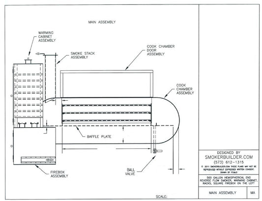 reverse flow smoker blueprint