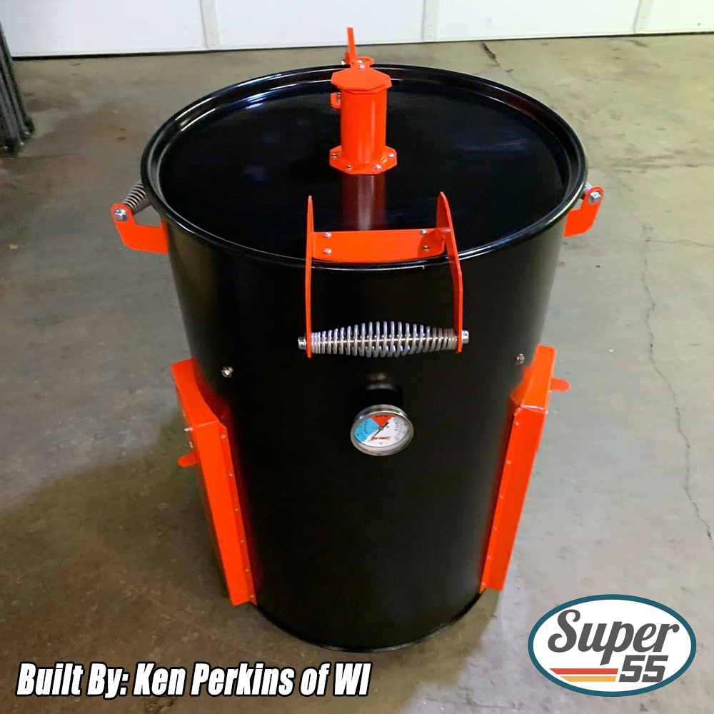 Super55 UDS Drum Smoker Kit SmokerPlans By SmokerBuilder