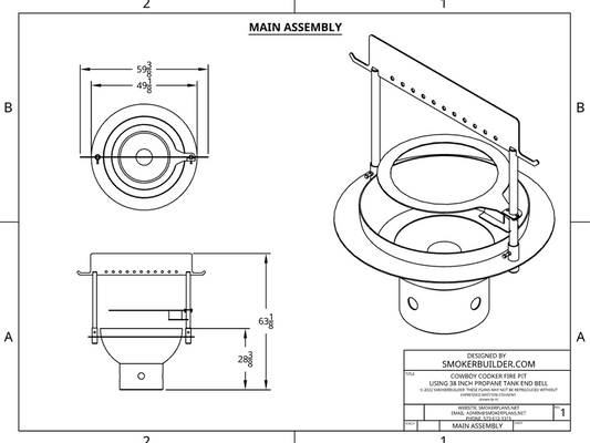 cowboy style fire pit blueprint