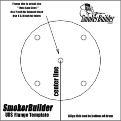 UDS Drum Smoker Layout Template Old Style
