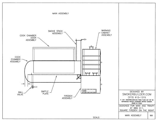 reverse flow smoker blueprint