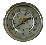 Stainless Face 3 Inch Dial BBQ Thermometer